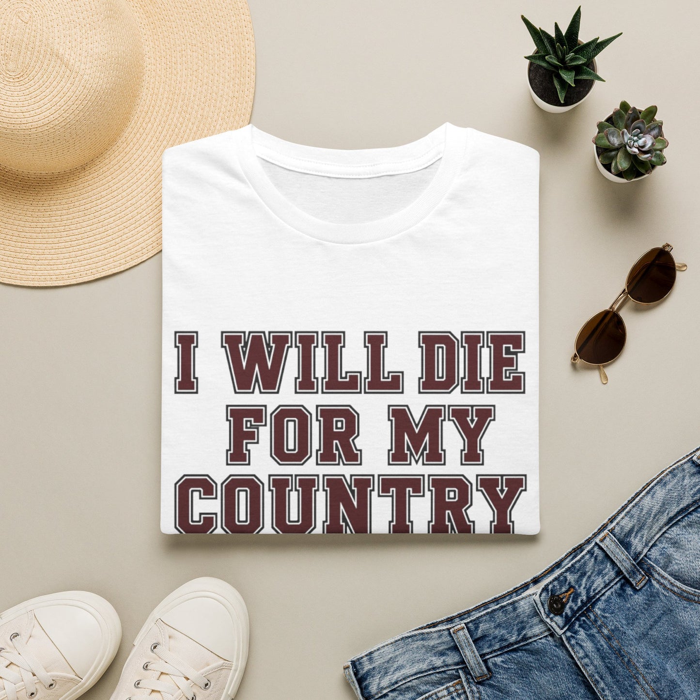 I Will Die For My Country Columbia Tee