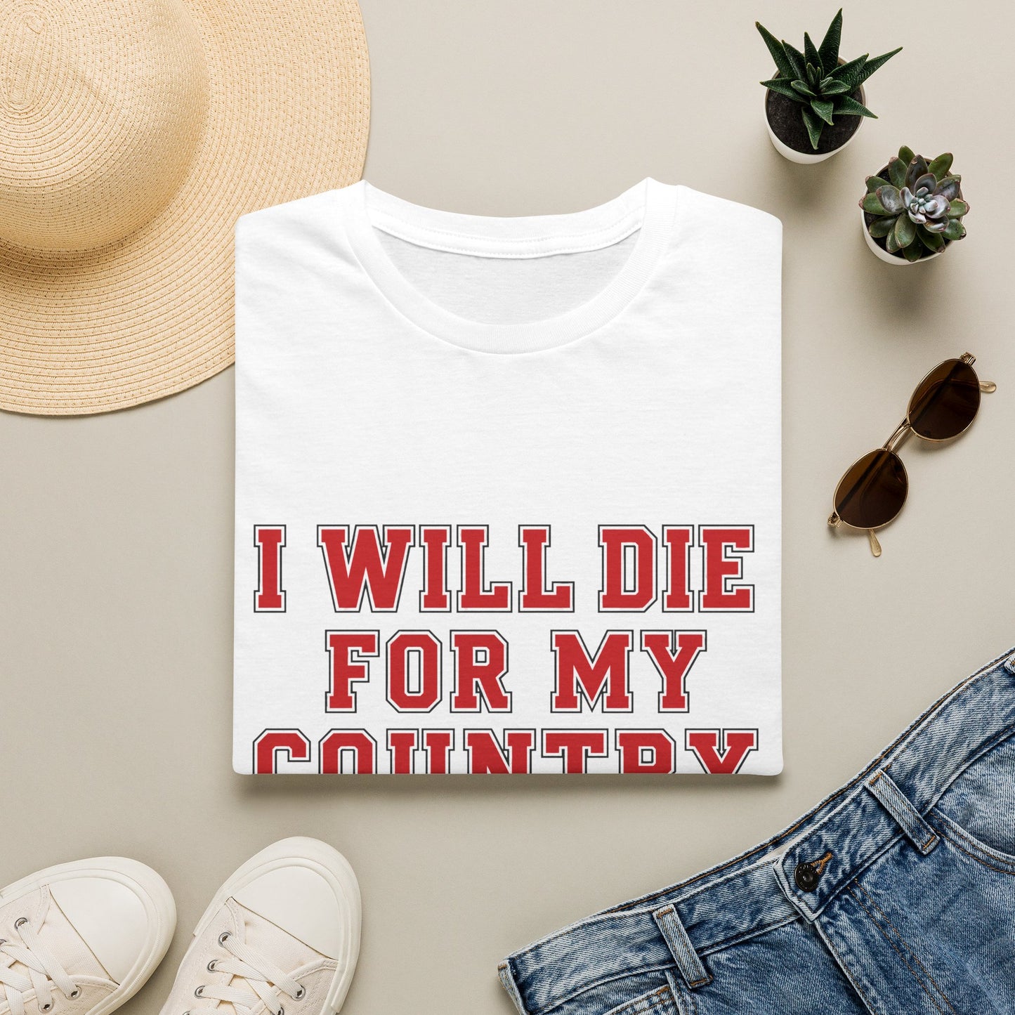 I Will Die For My Country Raleigh Tee