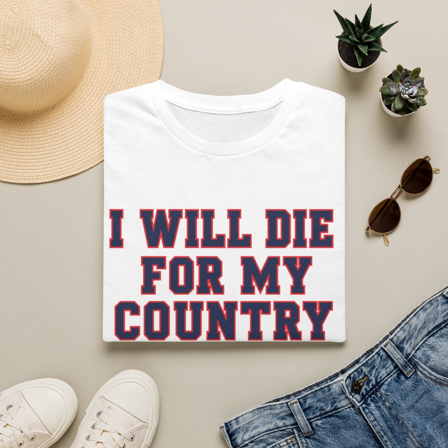 I Will Die For My Country Oxford Tee